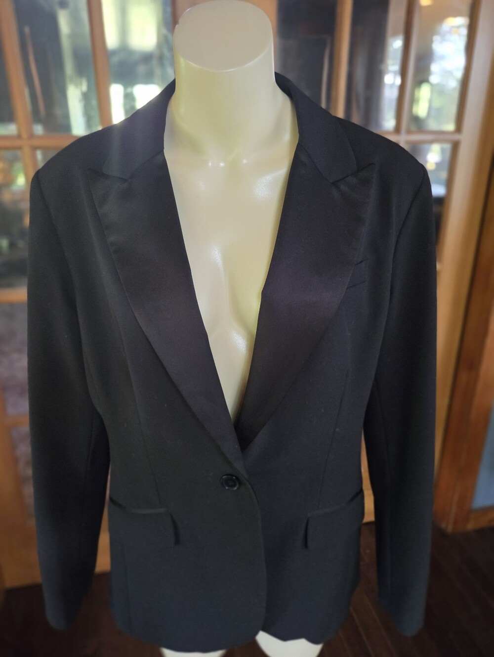 New York & Company Black Women's Single-Button Blazer